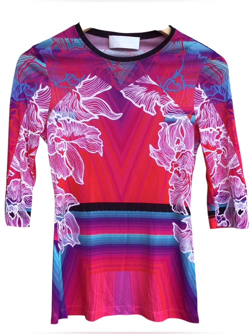 Peter Pilotto Floral Geometric Top